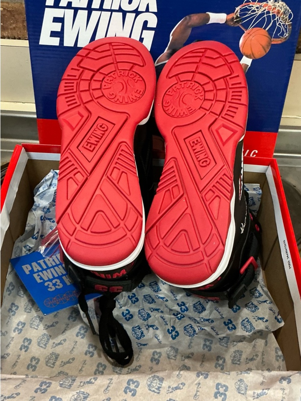 Black and Red High-Top Sneakers - Picture 4 of 4